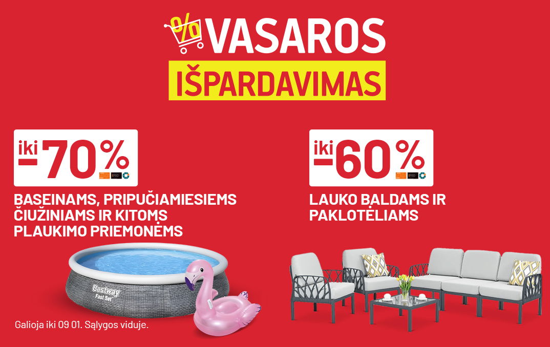 VASAROS ispardavimas rugopjutis iki 09 01